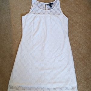 INC white summer sheath dress PS